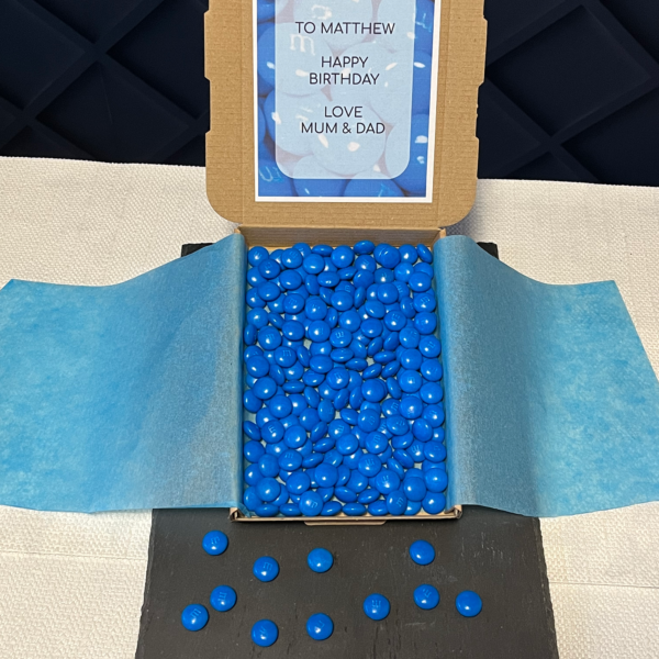 Blue M&M Gift Box