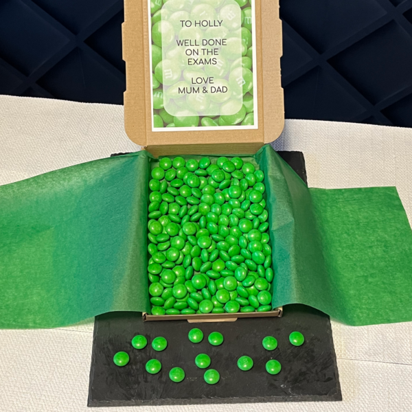 Green M&M Gift Box