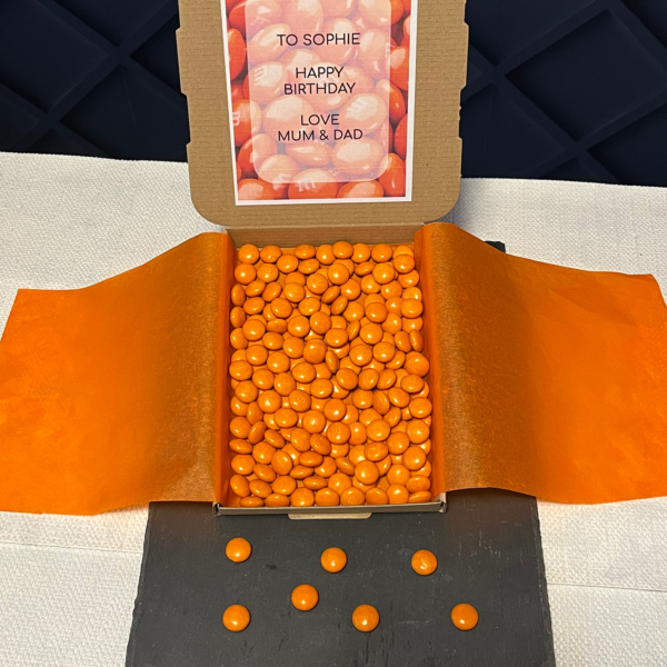 Orange M&M Gift Box