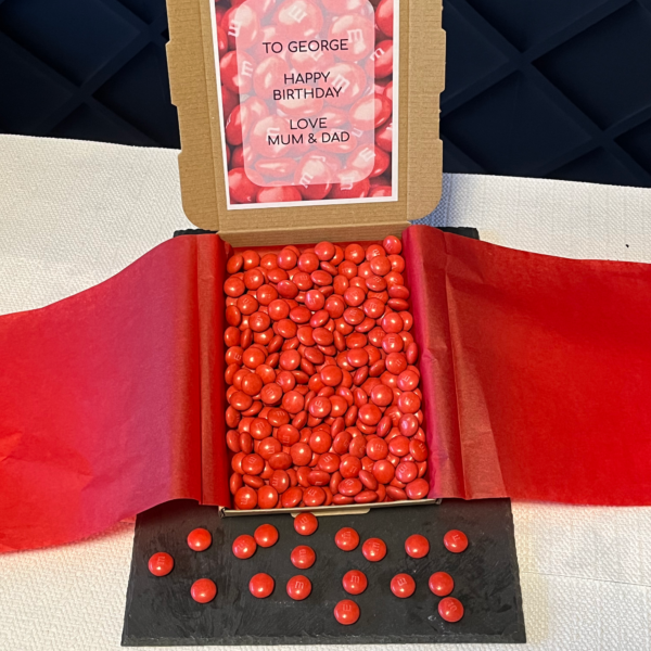 Red M&M Gift Box